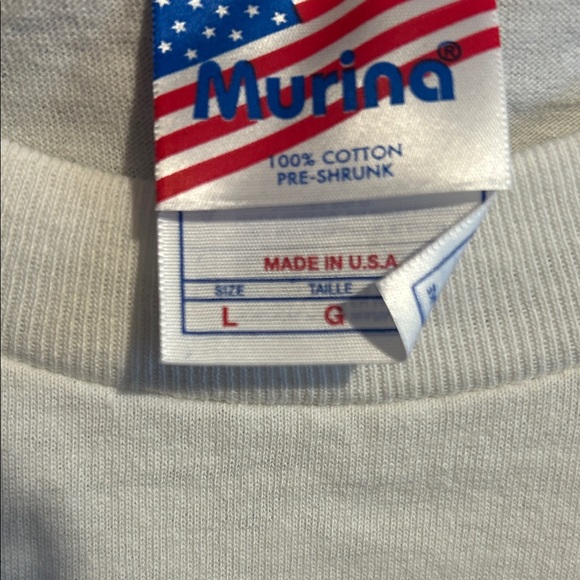 DNY White Graphic T-Shirt - Picture 3 of 4